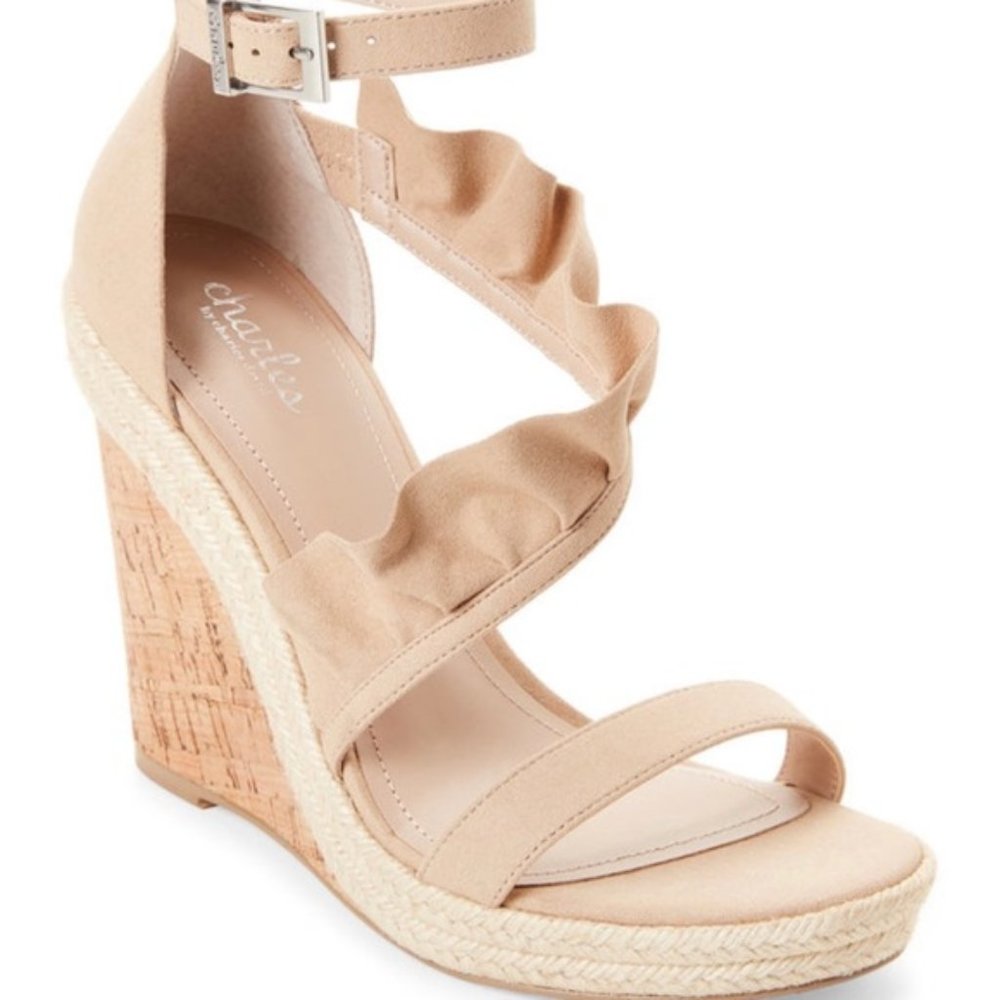 Charles David Brooke Wedges TAN 6.5 and 7